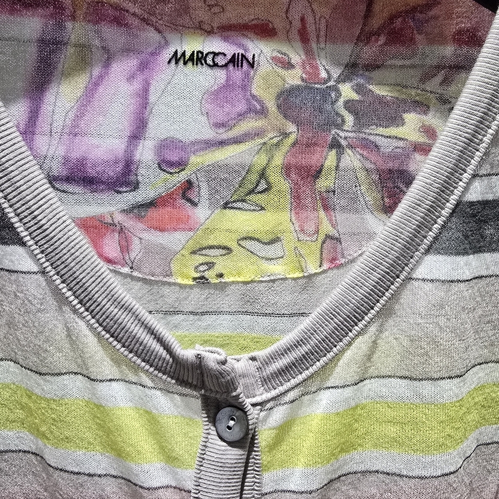 🚫OLD LISTING🚫 Marc Cain Multicolor Striped Cardigan